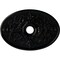 Ekena Millwork Alexa Medallion (Canopies up to 5 5/8"), 30 3/4"W x 21 1/4"H x 3 7/8"ID x 1 5/8"P, Black Pearl CM21X30ALBPS - alternate 1